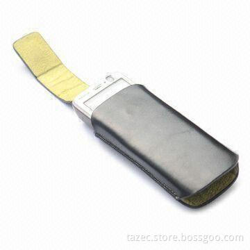Mobile Phone Pouch, Made of PU or Leather Material